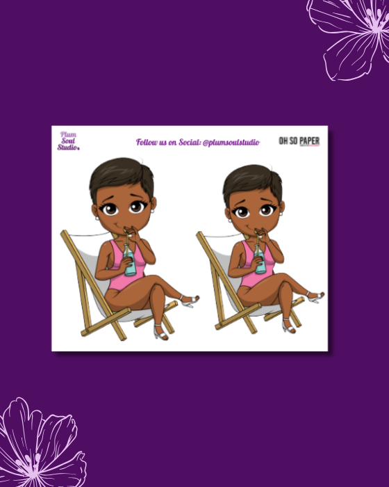 Oh So Paper Poolside Mini Sticker Sheet