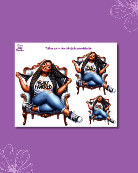 Highly Favored Mini Sticker Sheet