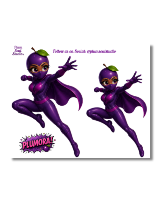 Plumora Takes Flight Mini Sticker Sheet