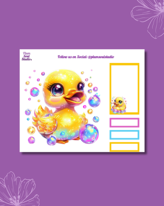 Glam Duckies Mini Sticker Sheet