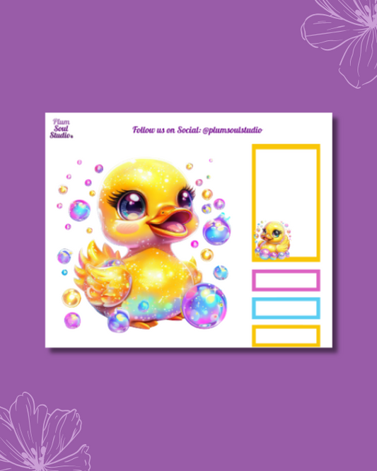 Glam Duckies Mini Sticker Sheet