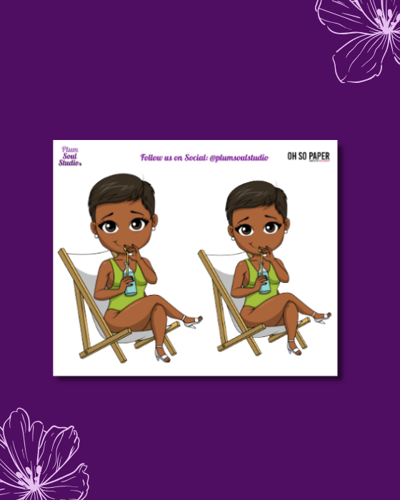 Oh So Paper Poolside Mini Sticker Sheet