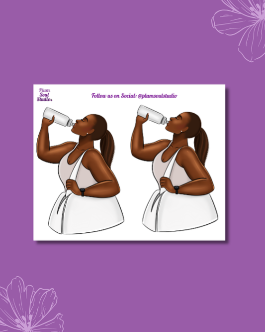 Hydrating Heather Curvy Mini Sticker Sheet