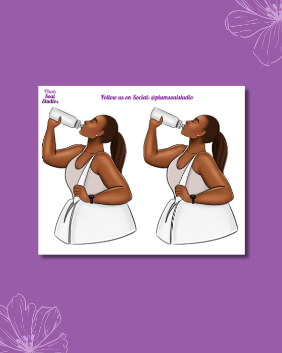 Hydrating Heather Curvy Mini Sticker Sheet