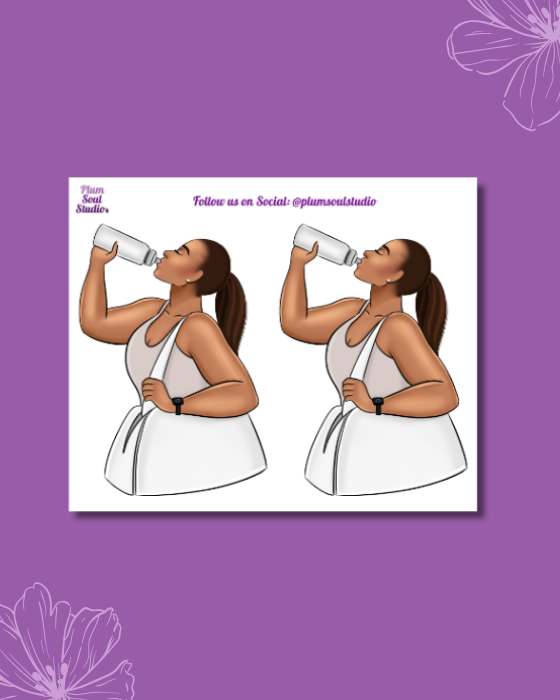 Hydrating Heather Curvy Mini Sticker Sheet