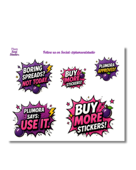 Creative Pep Talk vOne Mini Sticker Sheet