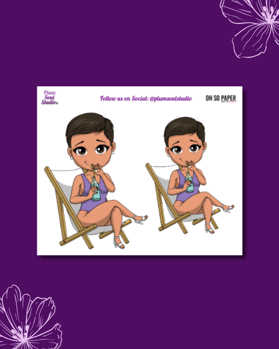 Oh So Paper Poolside Mini Sticker Sheet