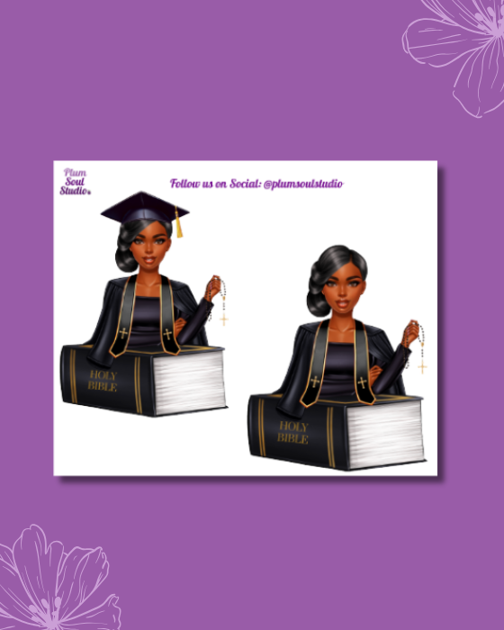 Seminary Graduate Mini Sticker Sheet