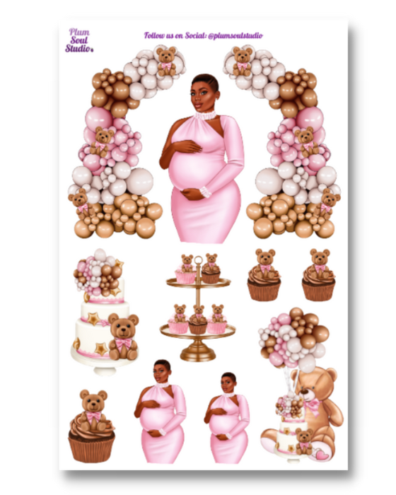 Beary Excited Sticker Sheet