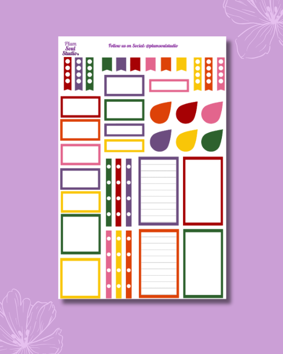 Bits and Pieces Afro Jewels Sticker Sheet
