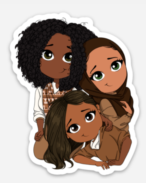 Oh So Paper "Black Is" Melanin Vinyl Die Cut Sticker