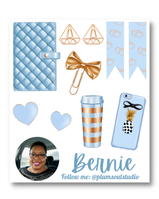 Bluey Planner Contact Cards