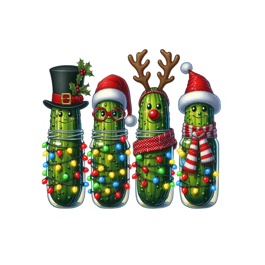 Christmas Pickles Waterproof Vinyl Sticker