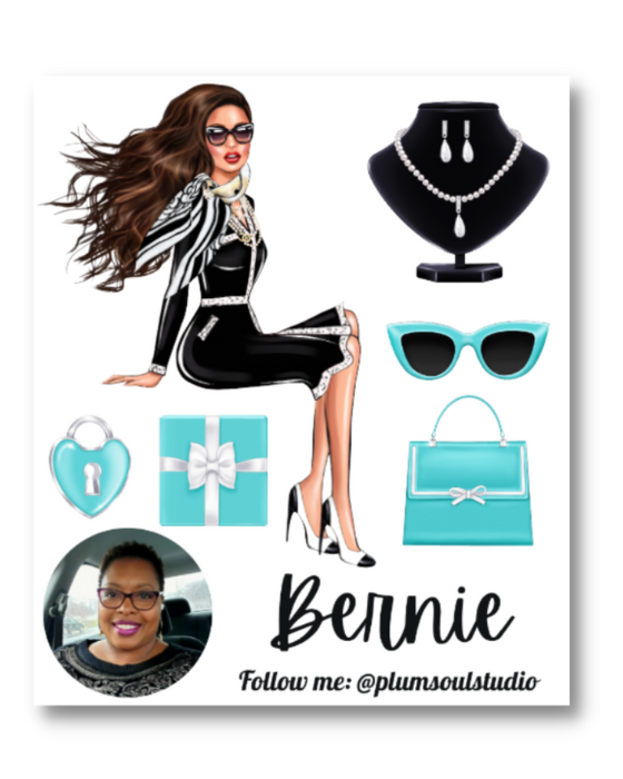 Breakfast at Tiffany's High Fashion Contact Card