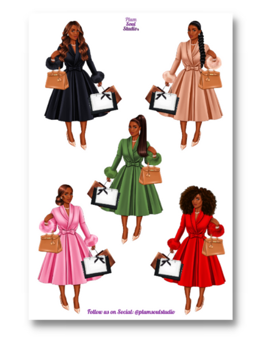 Cherylynn Shopping Sticker Sheet