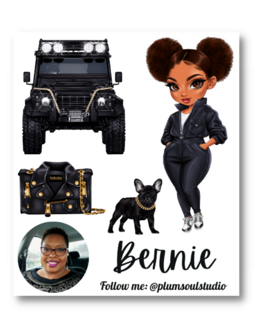 Chibi Jeep Contact Cards
