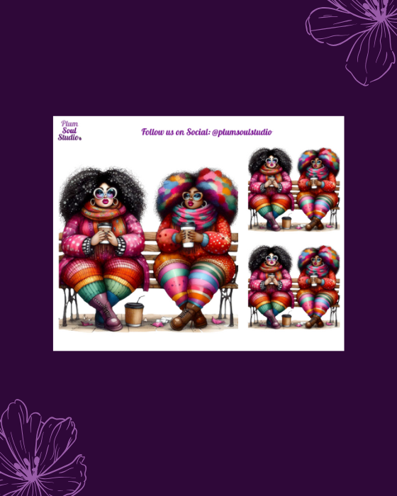 Colorful Friends Mini Sticker Sheet