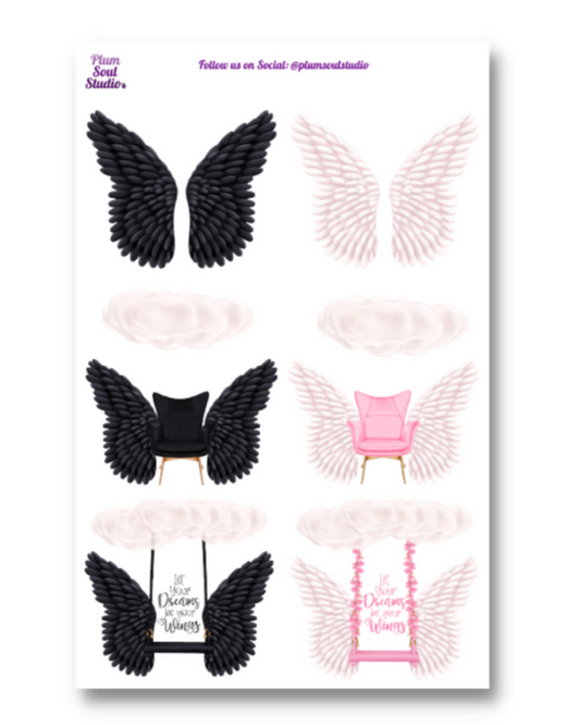 Dreams and Wings Sticker Sheet