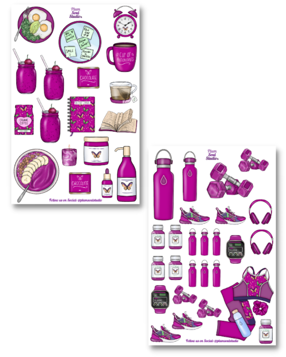 Electric Fitness Sticker Kit
