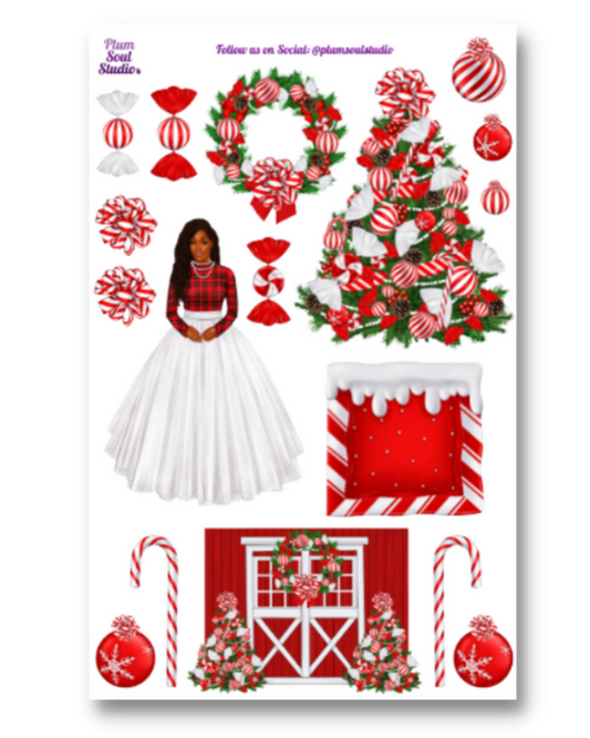 Farmhouse Christmas Sticker Sheet