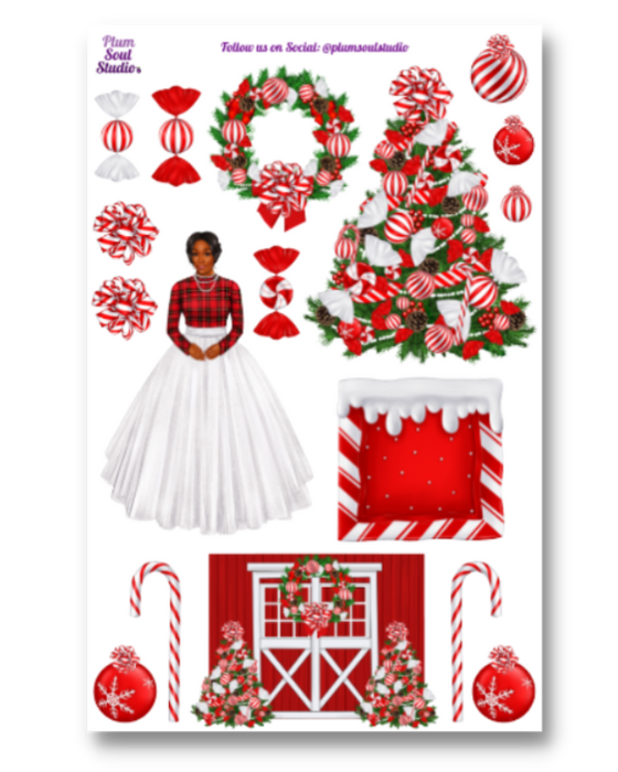 Farmhouse Christmas Sticker Sheet