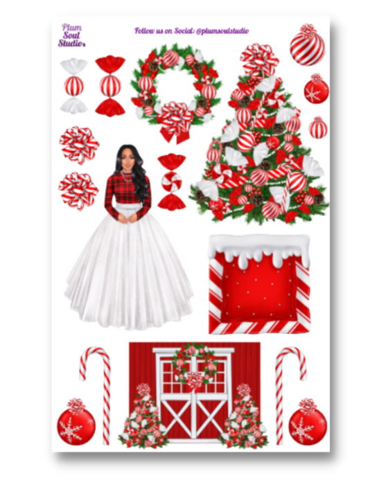Farmhouse Christmas Sticker Sheet