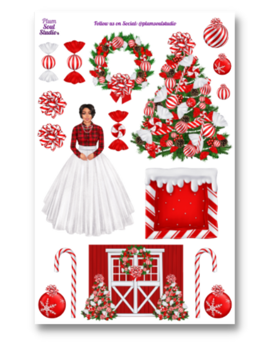 Farmhouse Christmas Sticker Sheet