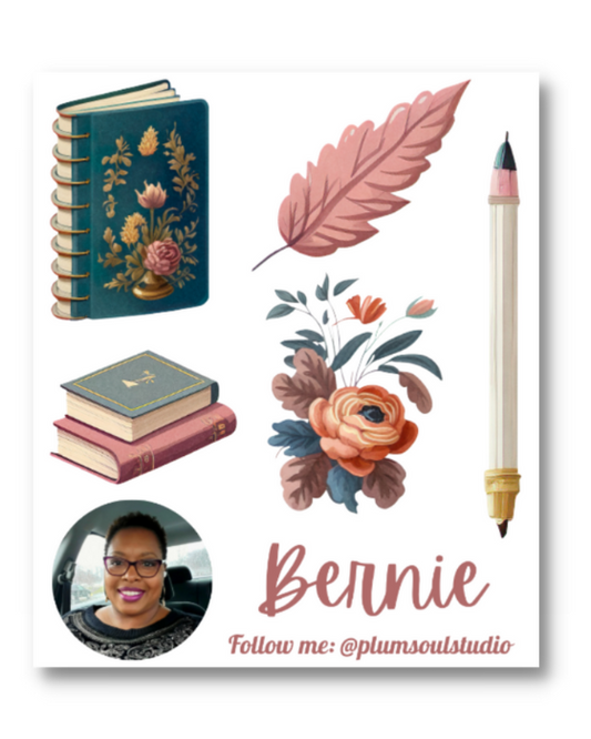 Feathered Book Contact Card