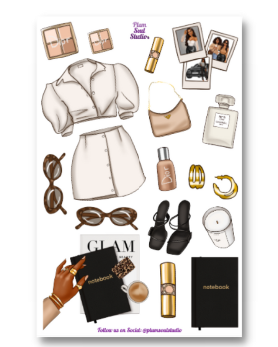 Glam Up Sticker Sheet
