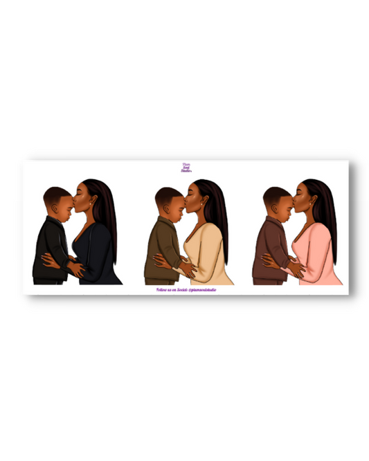 Good Night Kisses Son Sticker Sheet