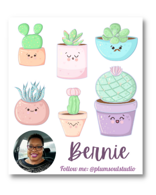 Kawaii Cacti Contact Card