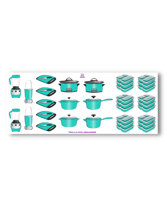 Meal Prep Sticker Sheet