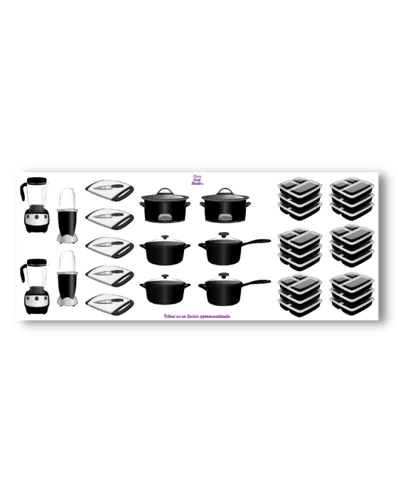 Meal Prep Sticker Sheet