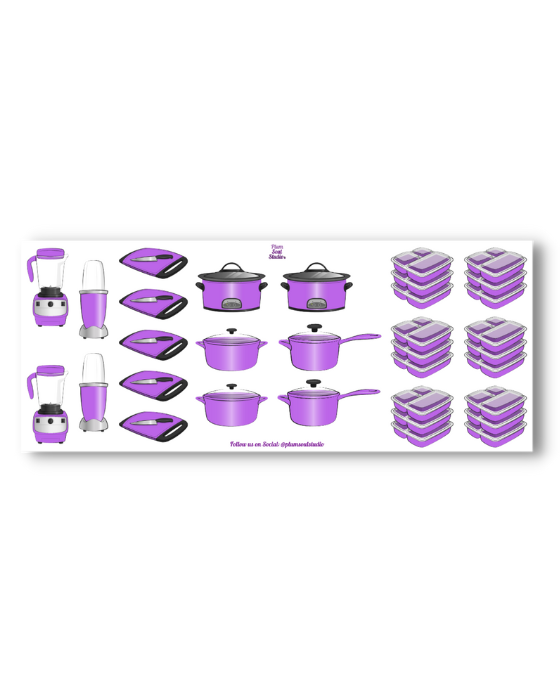 Meal Prep Sticker Sheet