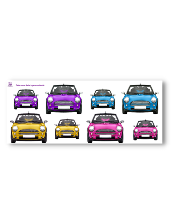 Mini Prof Sticker Mini Cooper Sticker Sheet – Plum Soul Studio