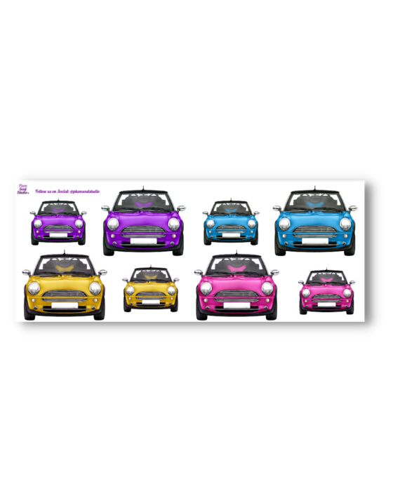 Mini Cooper Sticker Sheet