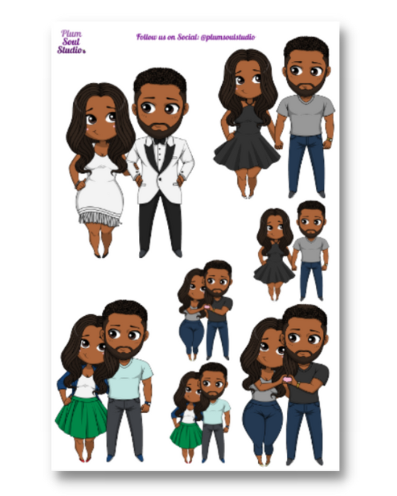 Oh So Paper Mr. and Ms. Sticker Sheet