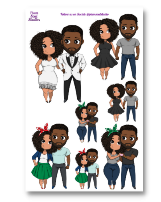 Oh So Paper Mr. and Ms. Sticker Sheet