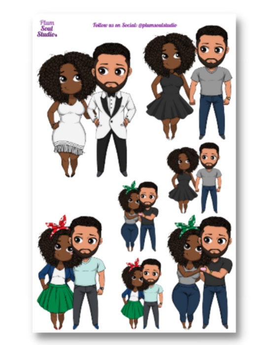 Oh So Paper Mr. and Ms. Sticker Sheet
