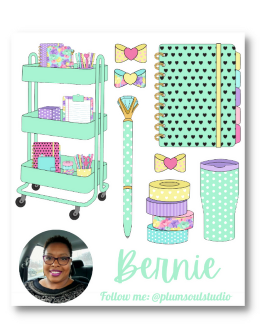 Planner Cart Contact Cards