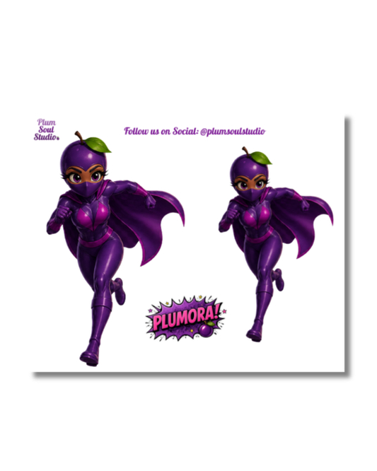 Plumora In Motion Mini Sticker Sheet