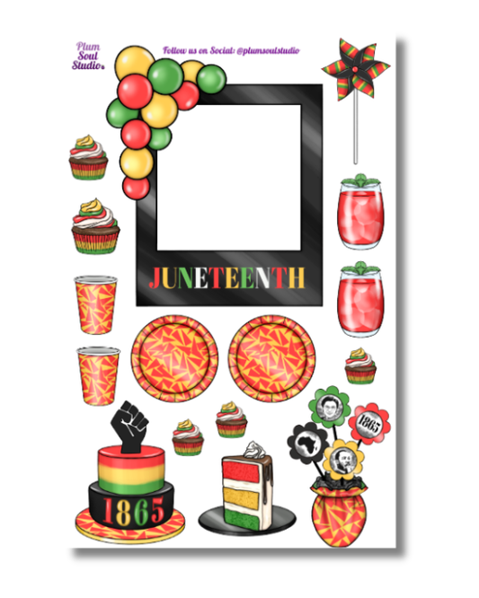 Juneteenth Celebration Sticker Sheet