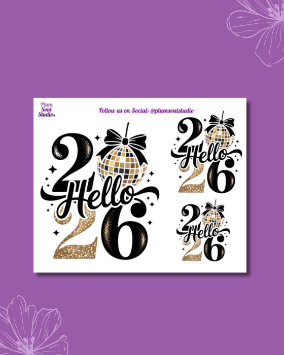 New Year 2026 Mini Sticker Sheet