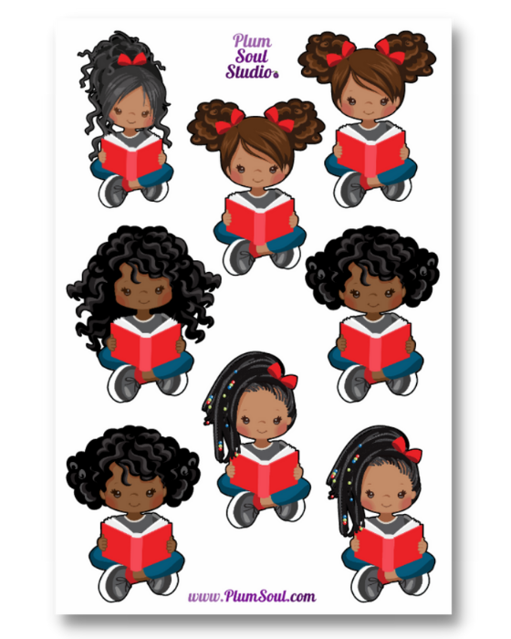 Bailey the Reader Sticker Sheet