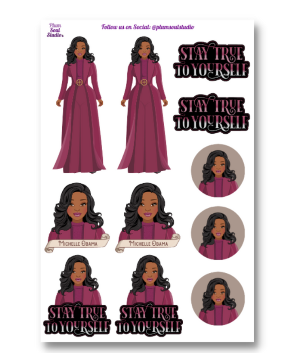 Michelle Obama Sticker Sheet