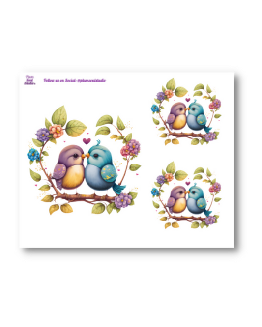 Love Birds Mini Sticker Sheet