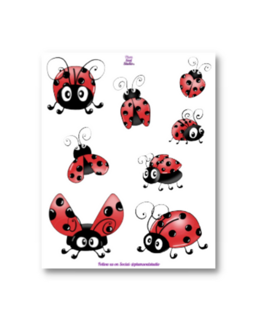 Lady Bug Mini Sticker Sheet