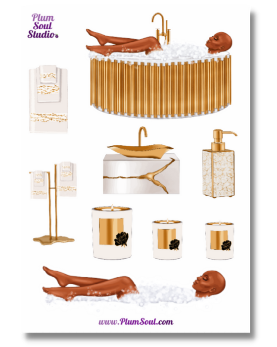 Debbie Bath Time Sticker Sheet