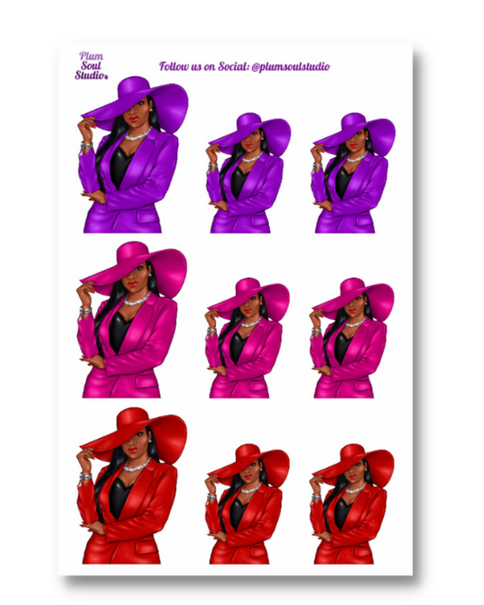 Trina Easter Hat Sticker Sheet