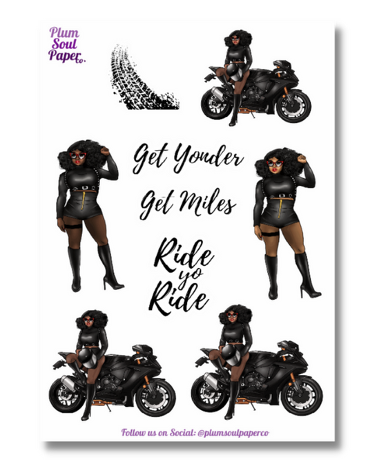 Trixxie Motorcycle Sticker Sheet